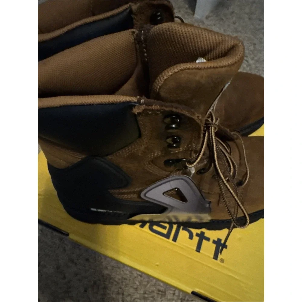 Carhartt Heritage Waterproof 6" Soft Toe Work Boot BISON BROWN OIL T🔥SALE DEAL - Picture 2 of 6
